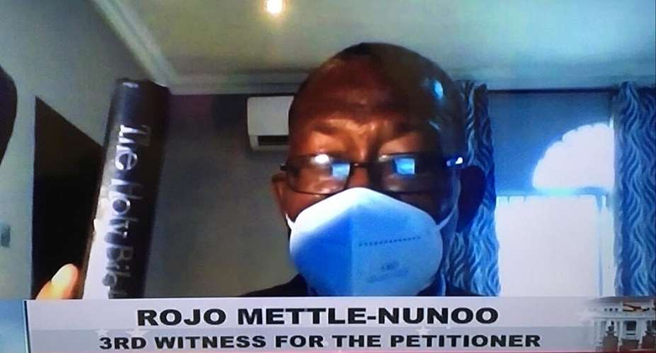 Election Petition: Rojo Mettle Nunoo testifies via Zoom with officers by him