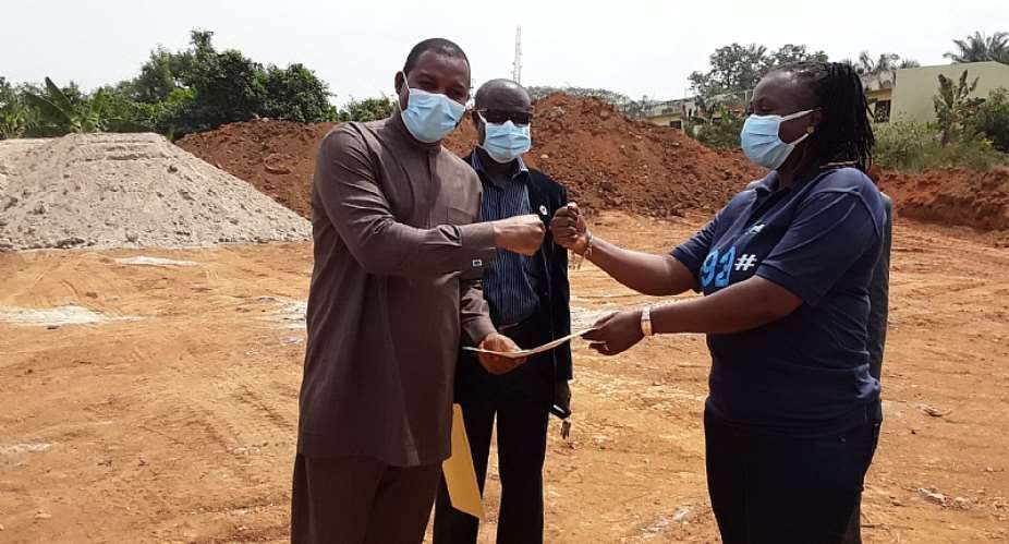 Construction Begins On New  NHIS Office In Obuasi Municipal