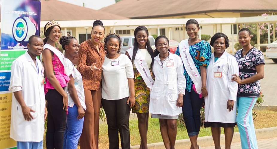 Miss Ghana Foundation Supports 13-Year-Old Girl suffering from Scoliosis
