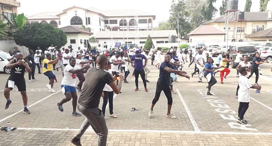 CIIG Holds Health Walk For Staff, Members In Accra