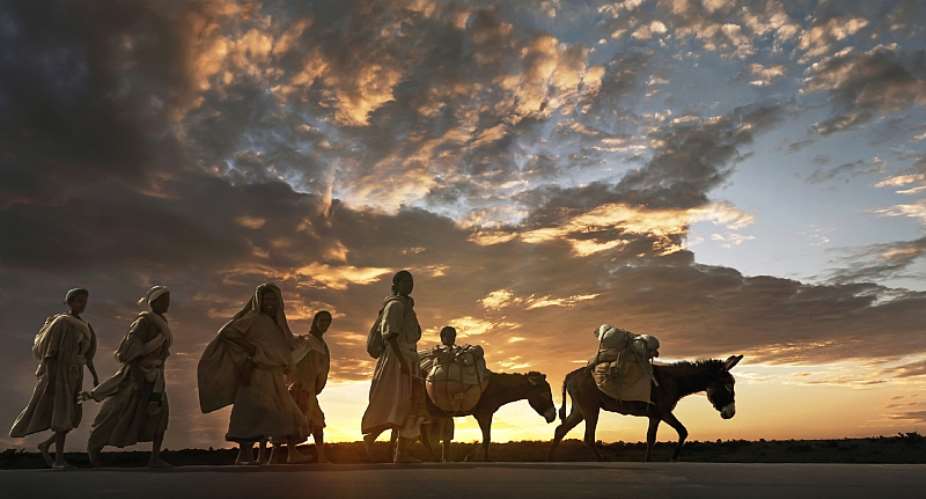 Women walk with their donkeys in Ethiopiaamp;39;s Amhara region. - Source: Buena Vista ImagesGettyImages