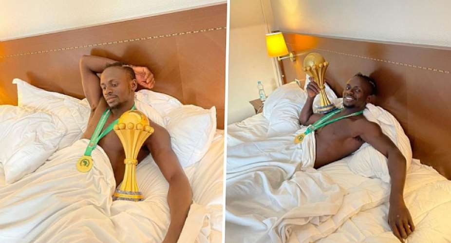 2021 AFCON: Mane takes trophy to bed while goalkeeper Mendy dances through the hotel