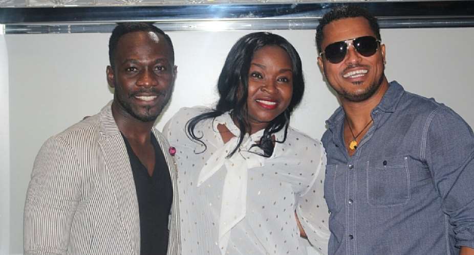 Okyeame Kwame Sings For Van Vicker’s Wife, Adjoa Van Vicker, At A Surprise Birthday Party