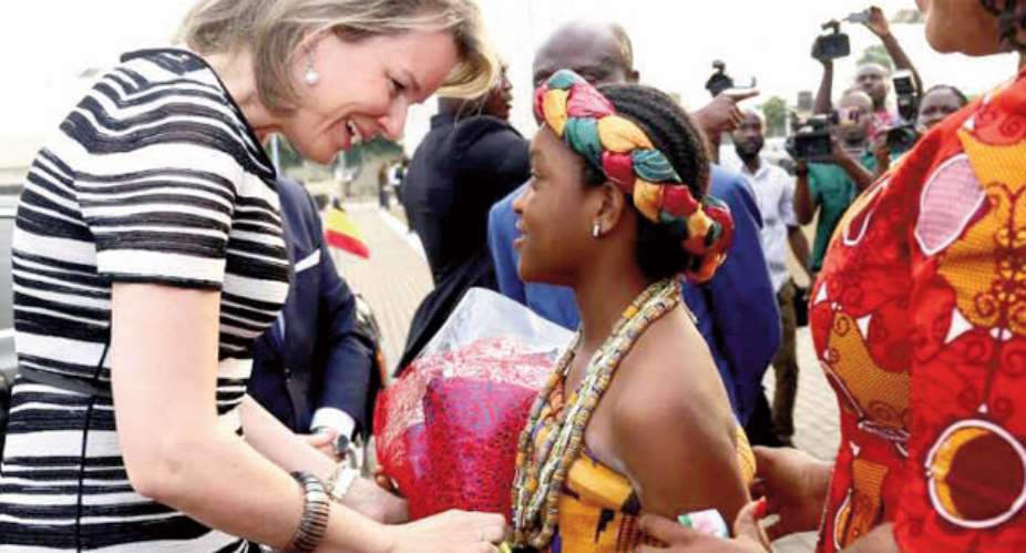 Queen Of Belgium In Ghana For State Visit