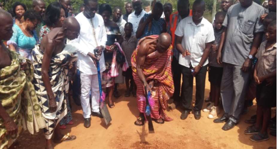 Bechem: Tano South MCE Cuts Sod For The Commencement Of Projects