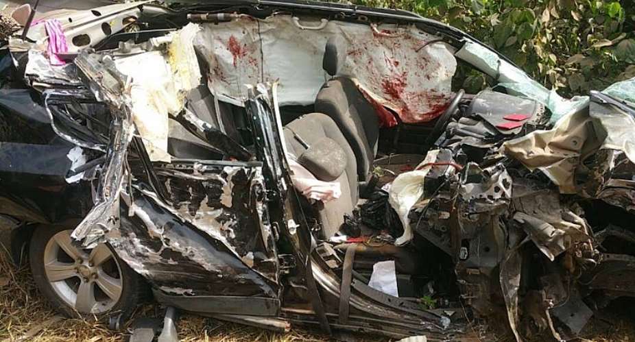 Ebonys Mangled Car In Fatal Crash