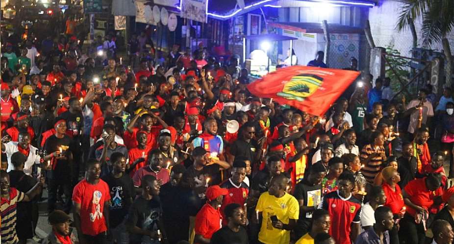 Asante Kotoko hold vigil for late supporter, Francis Yaw Frimpong PHOTOS
