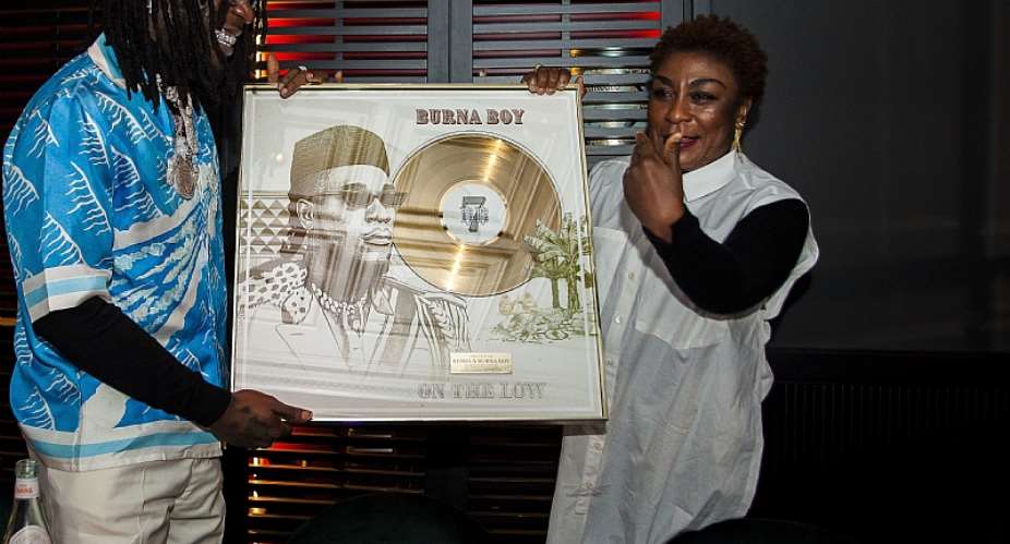 Burna Boy Receives Gold Plaque As on The Low Goes Gold In France