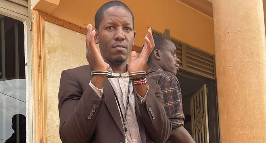 Ugandan journalist Andrew Arinaitwe has been detained on criminal trespass charges. (Photo: Culton Scovia Nakamya)