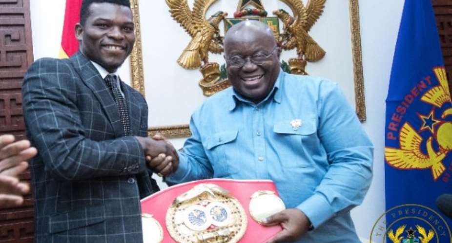 Akufo-Addo Hails New IBF Lightweight Champion Richard Commey