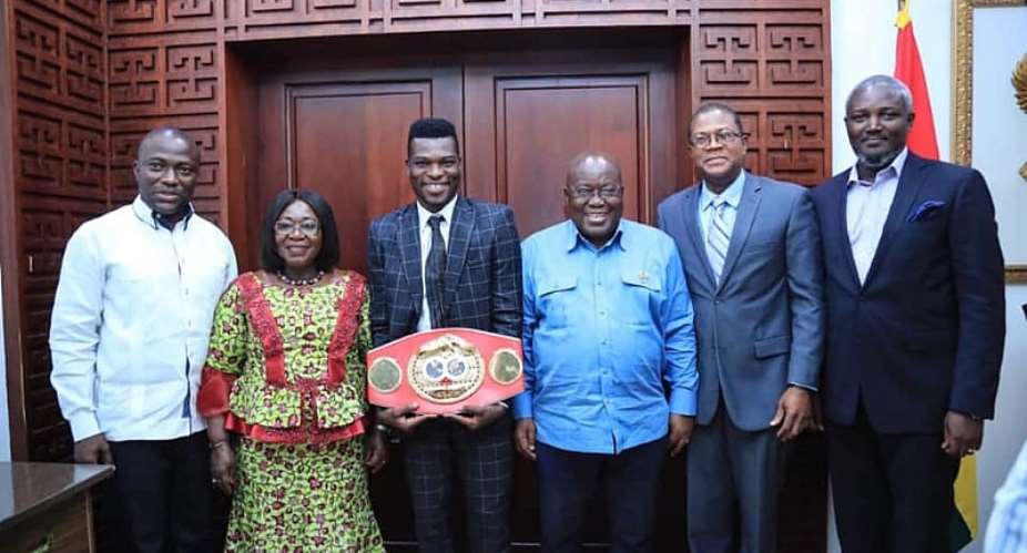 IBF Champion Richard Commey Receives Car, 50,000ghc From Nana Akuffo Addo