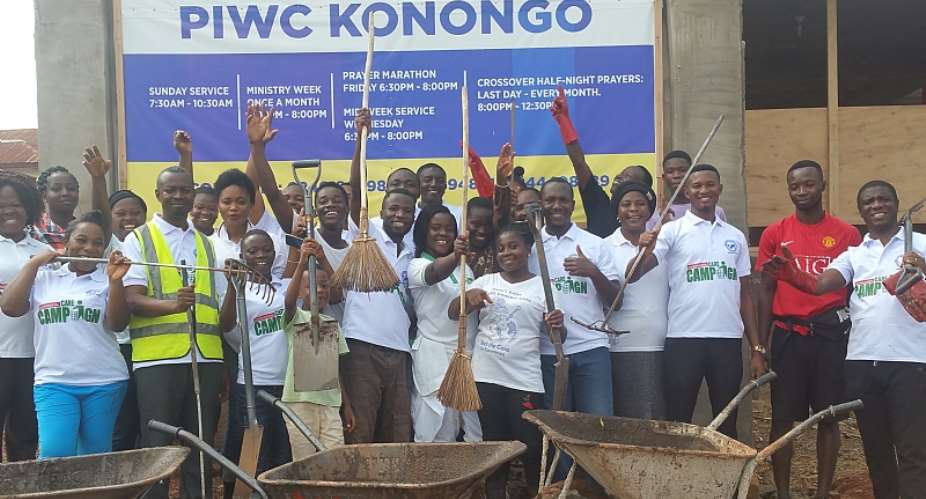 PIWC Cleans Asante-Akim Central Municipal