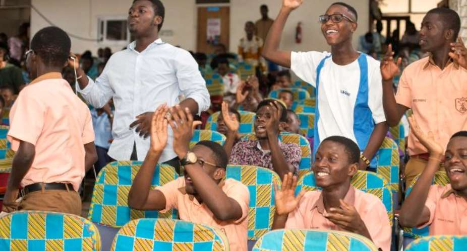Kumasi SHS students cheered as they won comfortably.