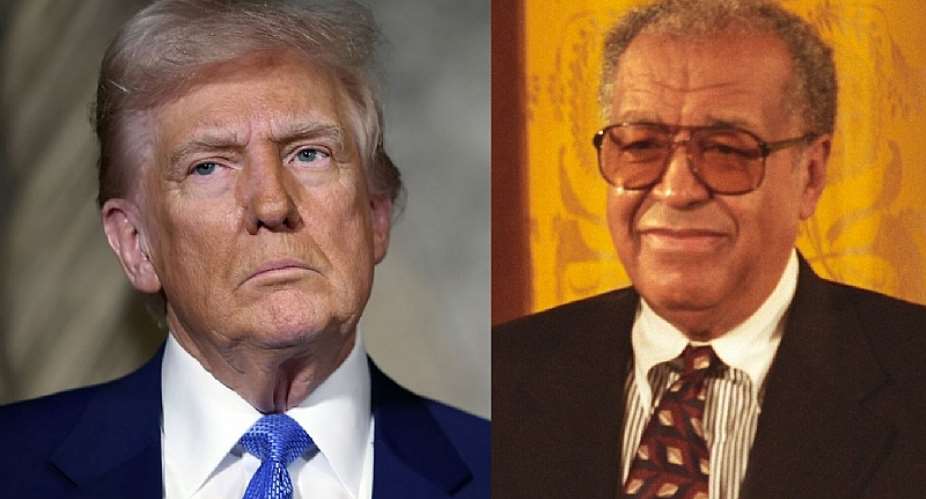 President Donald Trump and Aloysius Leon Higginbotham