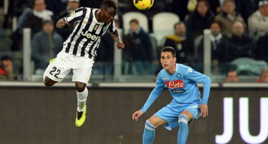 Kwadwo Asamoah in action for Juventus against Napoli