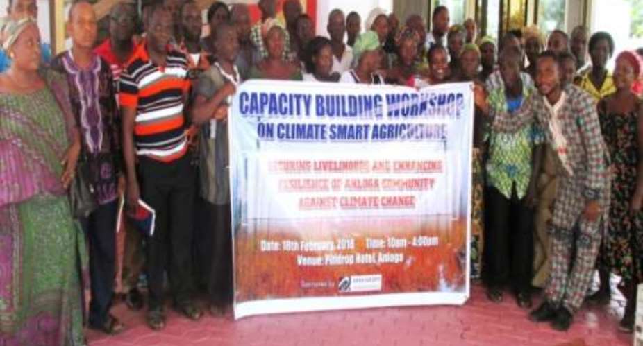 Farmers in Anloga train on Climate Smart Agriculture practices