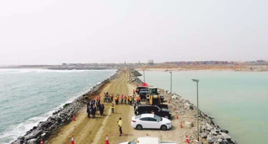 Tema Port Expansion project sponsors tour project site