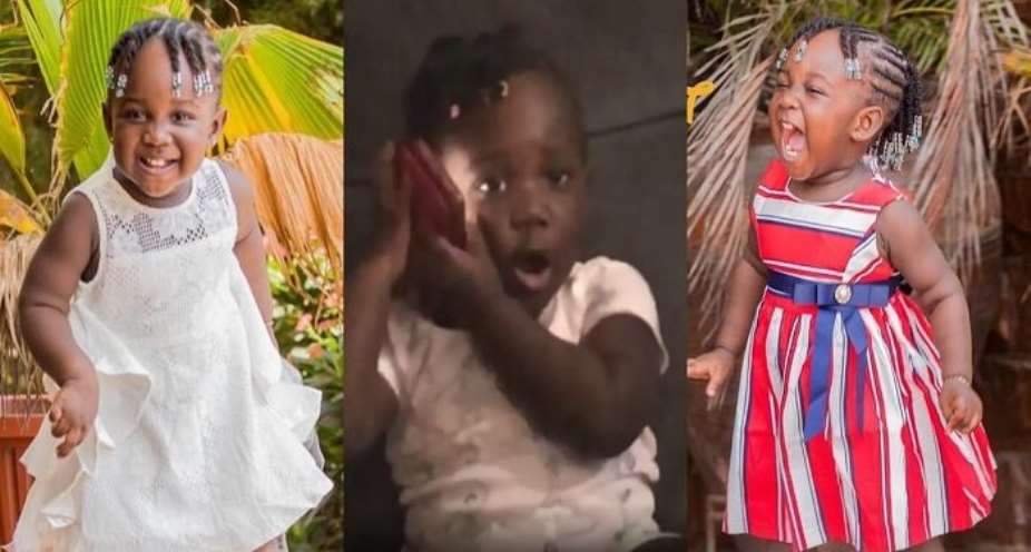 Stonebwoy's daughter Jidula follows her father's footsteps as she shows off her beautiful voice by singing for her grandma