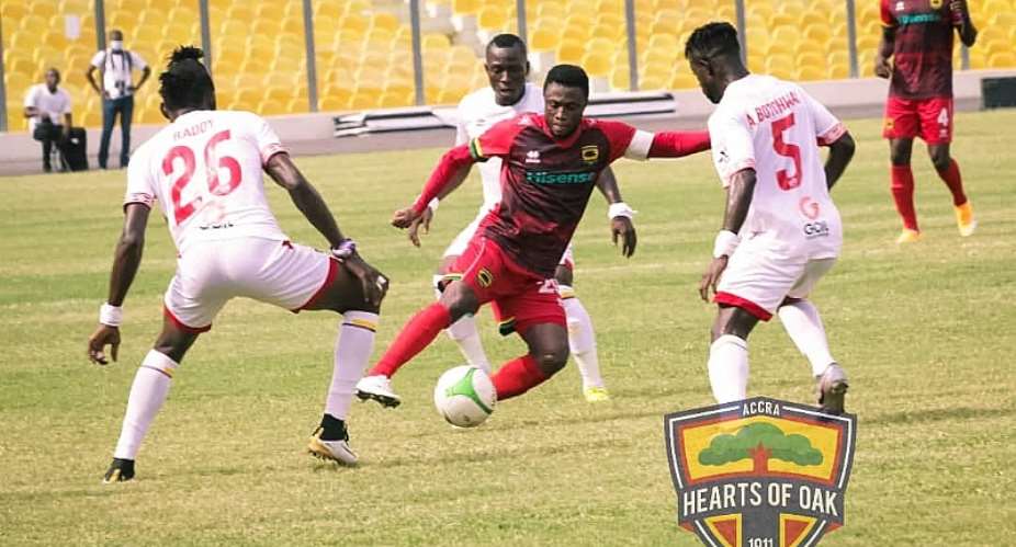 Asante Kotoko board not happy with players performance against Hearts of Oak