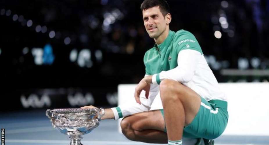 Djokovic defeated Daniil Medvedev in straight sets in the Australian Open final