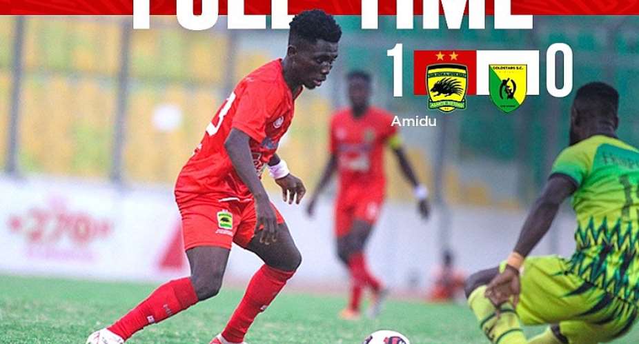 Ghana Premier League: Kotoko defeat Gold Stars 1-0 to move to second on league table