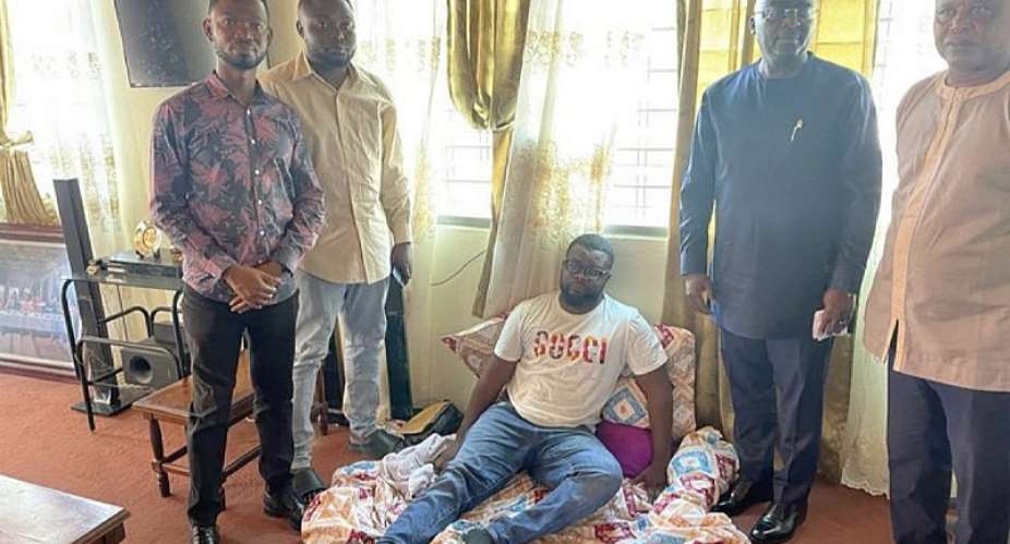 Bawumia visits ailing YOLO star Drogba