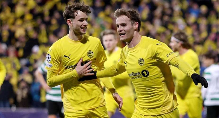 Getty ImagesImage caption: Sondre Fet scored from the spot to put Bodo/Glimt on their way to a stunning success