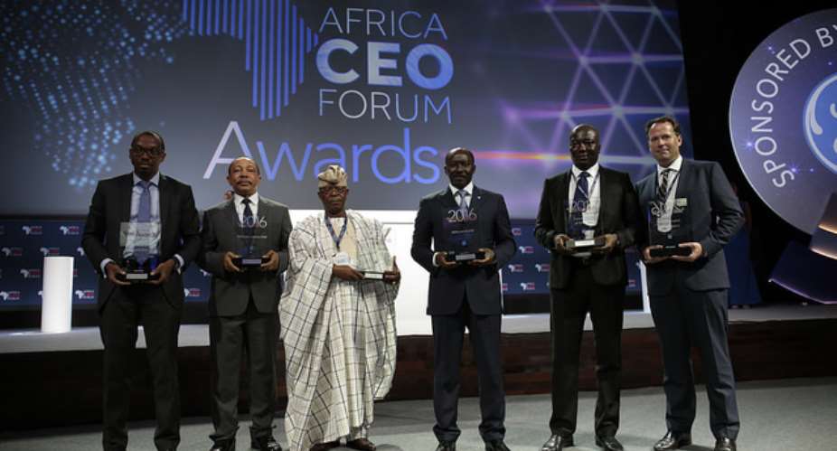 The Winners of  the AFRICA CEO FORUM AWARDS 2016  Credits Jacques Torregano