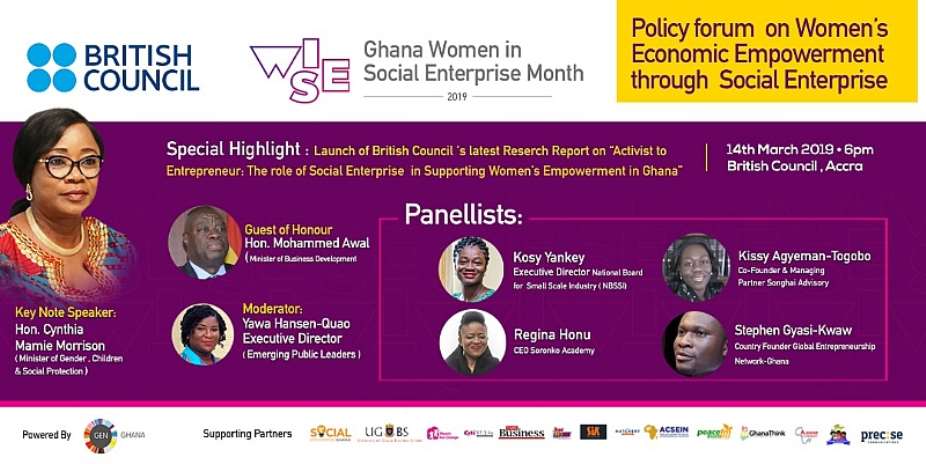 Policy Forum On Womens Economic Empowerment Through Social Enterprise Slated For March 14