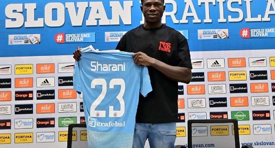 Im extremely proud as a white hawk; Ill put up my best to continue the amazing history of this club —Ghanas Zuberu Sharani after completing a permanent move to Slovan Bratislava