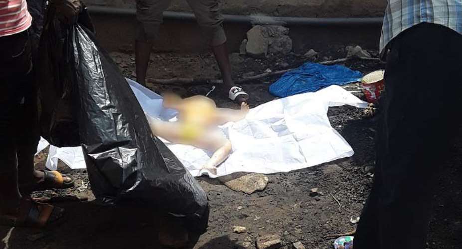 Body Of 1year-Old Missing Girl Sticked Out In A Toilet At Teshie