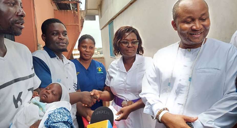 Nii Doku III Offsets hospital bills of women who gave birth at Usher Maternity Unit