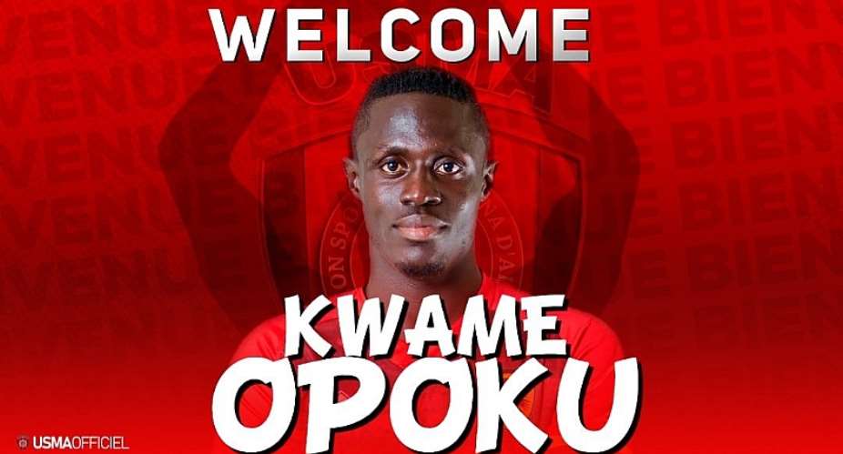 Algerian giants USM Alger announce deal to sign Ghanaian striker Kwame Opoku