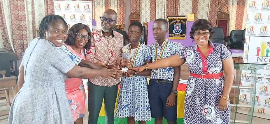 Pentecost Preparatory School in the Atiwa District of the Eastern Region triumphed in ndependence Day Anniversary Constitution quiz