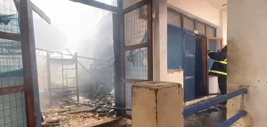 Fire razes Labone SHS Girls’ dormitory