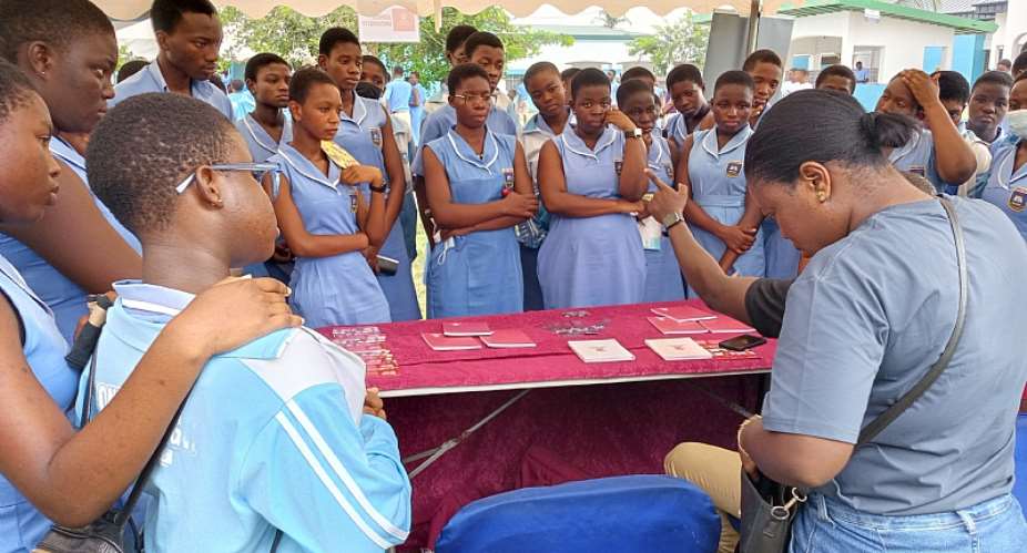 Sunrise Christian High School Students during exhibition
