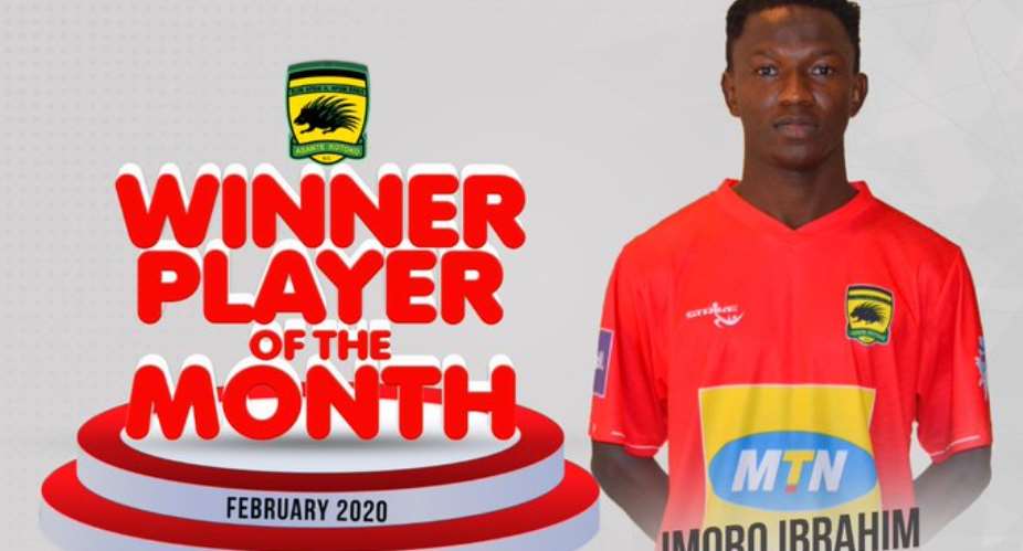 Defender Imoro Ibrahim Adjudged Kotoko Player Of The Month For February