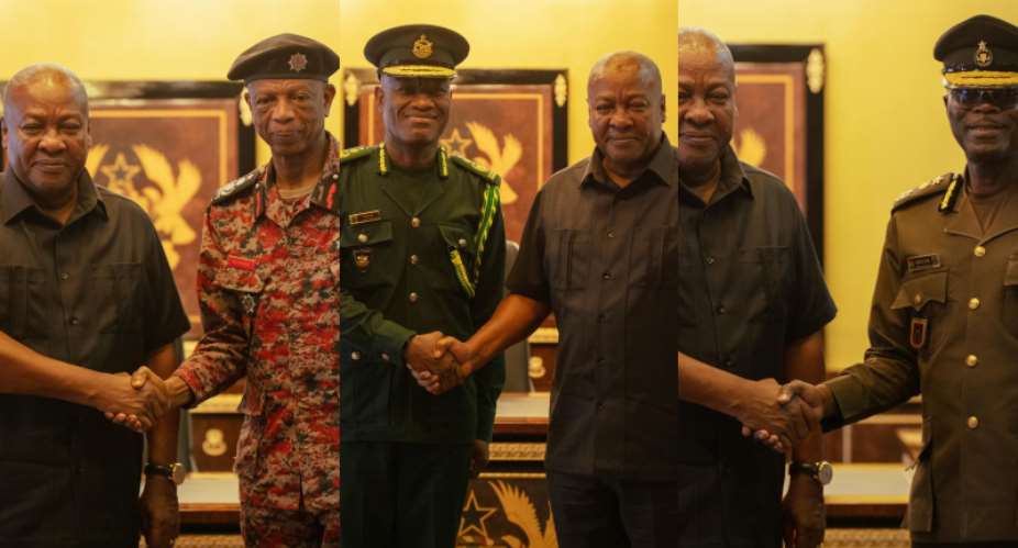 Dampare missing as President Mahama meets outgoing security chiefs