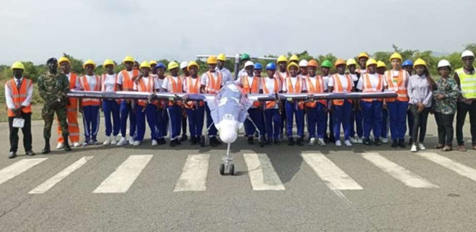Afia Kobi Ampem Girls SHS develops unmanned Aerial Combat Space Plane for Ghana Air Force