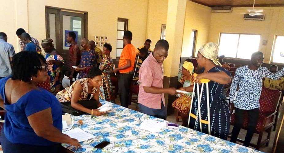 Keta: PWDs receive cash support from government