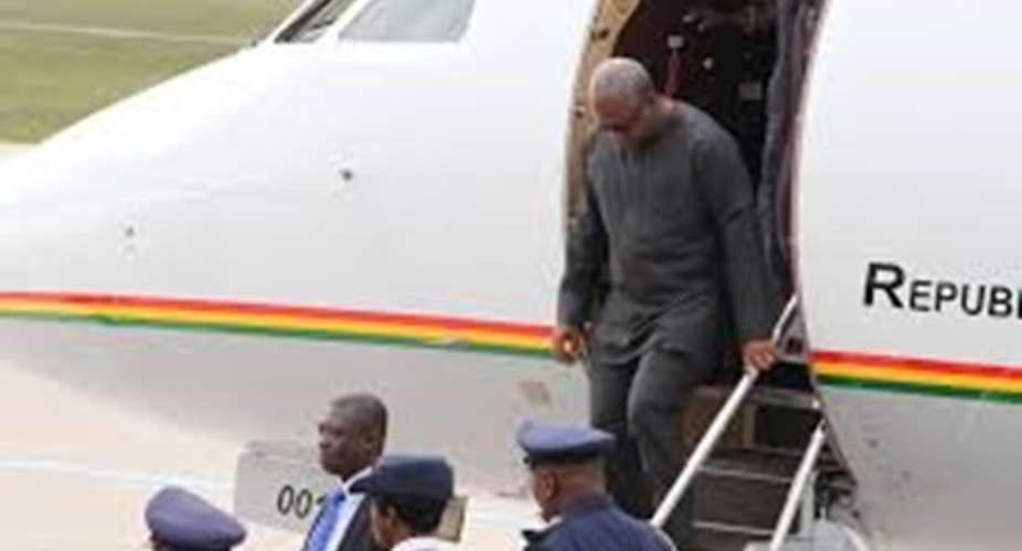 President Mahama lands in Sierra Leone for official visit