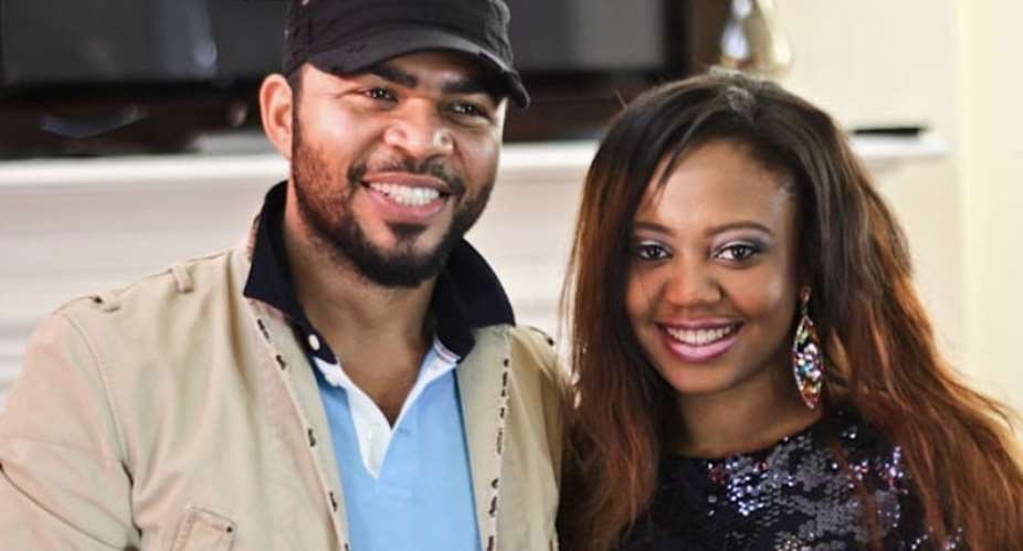 Nigerian actor Ramsey Noauh and his wife, Emelia Phillips Noauh