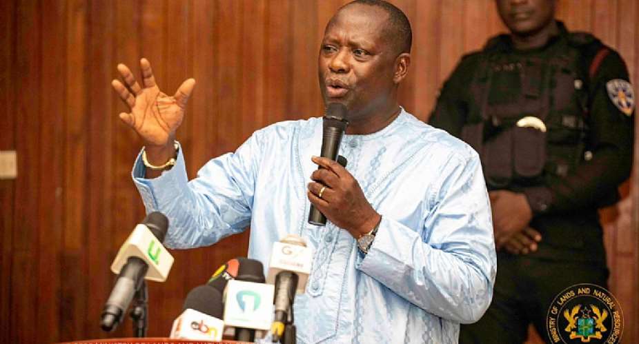 Mr. Emmanuel Armah-Kofi Buah, the Minister of Lands and Natural Resources