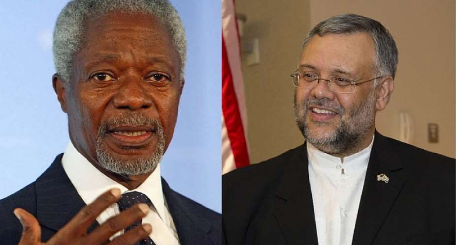 Kofi Annan and Ebrahim Rasool