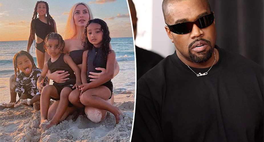 Kanye West blows hot over Kim Kardashian’s control of his children