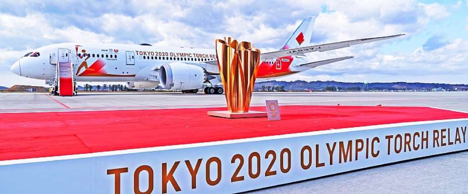 Tokyo 2020 Olympic Flame Arrives In Japan