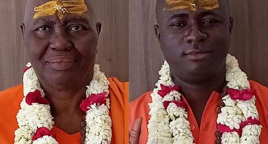 Hindus initiate two Ghanaians into monkhood