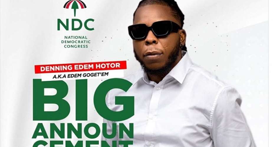 Rapper Ayigbe Edem reveals parliamentary bid on NDC ticket