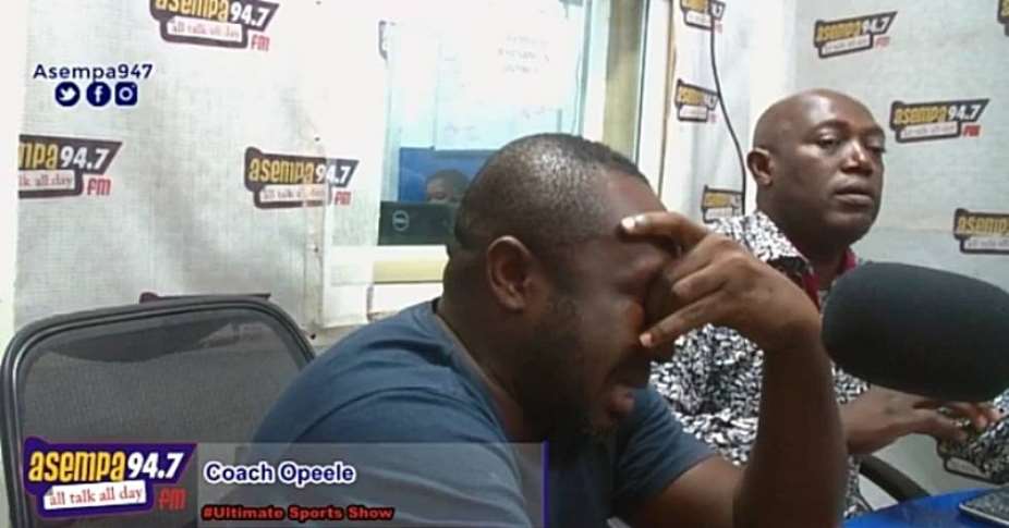 Ex-Ghana U17 Coach Opeele Breaks Down In Tears On Asempa FM Over Unexplained Sacking