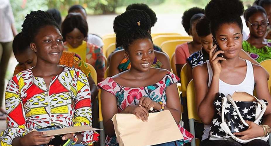  Some of the ladies who showed up for the Miss Ghana 2020 audition 